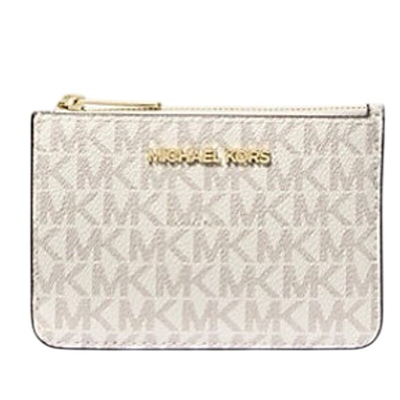MICHAEL KORS Jet Set Travel Small Signature Logo Coin Purse New w/ Tag MSRP $168 - Picture 1 of 10
